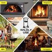 Log Firewood Splitter Set with Hammer Manual Wood Splitting Cutter Kindling Cutting Fireplace BBQ Camping Tool Outdoor Steel