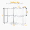 4pcs Shoe Storage Boxes Large Plastic Stackable Clear Containers Sneaker Handbag Clothes Organiser Display Bins with Door