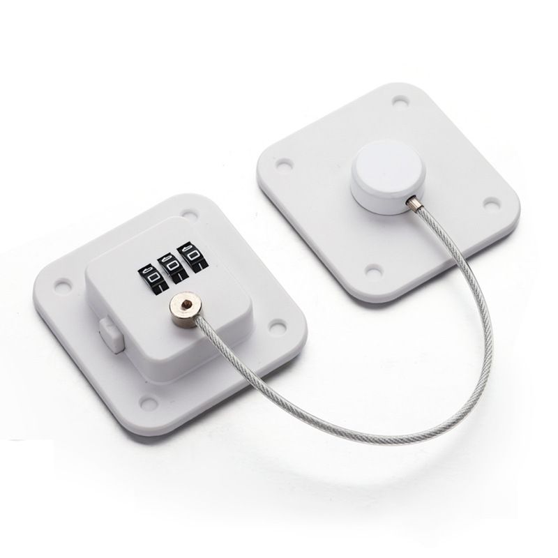 1 pack Keyless Refrigerator Locks for Cabinets, Closets, Drawers, and Windows - Keep Your Appliances Safe and Secure