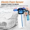 1.5 Liters Electric Foam Sprayer with USB, Pressurized Foam Sprayer for Car Washing,Foam Sprayer for Home, Garden and Car Beauty and Cleaning