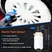 1.5 Liters Electric Foam Sprayer with USB, Pressurized Foam Sprayer for Car Washing,Foam Sprayer for Home, Garden and Car Beauty and Cleaning