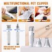 7 in 1 Pro Pet Dog Grooming Kit Cat Hair Trimmer Shaver Nail Clipper Grinder Vacuum Cleaner Deshedding Brush Slicker Removal Groomer Cleaning Tool Set