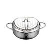 1pc Stainless Steel Deep Fryer with Temperature Control and Oil Filter Rack Perfect for French Fries,Chicken Compatible with Gas and Electric Stoves