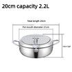 1pc Stainless Steel Deep Fryer with Temperature Control and Oil Filter Rack Perfect for French Fries,Chicken Compatible with Gas and Electric Stoves