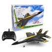 RC Airplane, 2.4GHz 2CH Remote Control Airplane Ready to Fly RC Airplane Built in 6-Axis Gyroscope, Easy to Fly RC Airplane for Kids Beginners (Black)