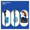 Dog Poop Bag Holder Pet Waste Bag Dispenser Polyester Pouch Portable Poo Dropping Sack for Outdoor Walking, Light Blue