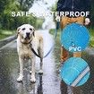 Dog Poop Bag Holder Pet Waste Bag Dispenser Polyester Pouch Portable Poo Dropping Sack for Outdoor Walking, Light Blue