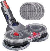 Mop Head for V15 V11 V10 V8 V7 Vacuum Cleaners, Electric Mop Attachment with Detachable Water Tank and 6 Reusable Mop Pads