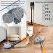 Mop Head for V15 V11 V10 V8 V7 Vacuum Cleaners, Electric Mop Attachment with Detachable Water Tank and 6 Reusable Mop Pads