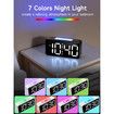 Super Loud Alarm Clock for Heavy Sleepers,Digital Clock with 7 Color NightLight,Adjustable Volume,Dimmer,Small Clocks for Bedrooms,Ok to Wake Up for Kids,Teens (Pink+RGB)