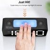 Super Loud Alarm Clock for Heavy Sleepers,Digital Clock with 7 Color NightLight,Adjustable Volume,Dimmer,Small Clocks for Bedrooms (Black+RGB)