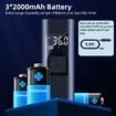 6000Mah Portable Air Pump For Car,150Psi Air Pump Electric Tire Inflator Cordless Rechargeable Air Compressor For Car Bike Motorcycle Ball