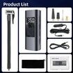 6000Mah Portable Air Pump For Car,150Psi Air Pump Electric Tire Inflator Cordless Rechargeable Air Compressor For Car Bike Motorcycle Ball