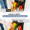 Dishwasher Magnet Clean Dirty Sign,Farmhouse Rustic Wood Design Black and White Non-Scratch/Easy to Read & Slide/Strong Magnet Clean Dirty Magnet (Silver)