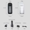 120W Portable Handheld Car Vacuum Cleaner 35000rpm 3500Pa Powerful Suction Lightweight Cleaning for Car Home OfficeWirelessWhite