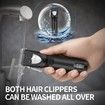 Cordless Hair Clipper, Professional Hair Clipper, Rechargeable Electric Hair Cutting Machine, Detail Trimmer (Black)