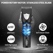 Cordless Hair Clipper, Professional Hair Clipper, Rechargeable Electric Hair Cutting Machine, Detail Trimmer (Black)