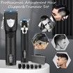 Cordless Hair Clipper, Professional Hair Clipper, Rechargeable Electric Hair Cutting Machine, Detail Trimmer (Black)