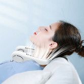 Rechargeable Bladeless Neckband Fans Air Cooler Summer Air Cooling Hanging Neck Fan Leafless Twistable Usb VentilatorMilk White