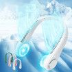 Rechargeable Bladeless Neckband Fans Air Cooler Summer Air Cooling Hanging Neck Fan Leafless Twistable Usb VentilatorPink