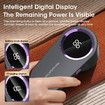 Lint Remover Electric Hairball Trimmer Smart LED Digital Display Fabric USB Charging Portable Professional Fast HouseholdWhite
