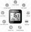 GPS Bike Computer, Wireless Cycling Computer with Automatic Backlight, Bicycle Speedometer Odometer with Waterproof and Lager Battery, Provide Professional Data Analysis