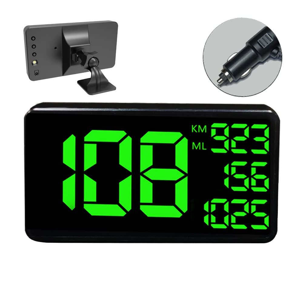 Truck GPS Speedometer with 6.2 Inch Extend Digital Display Vehicle Odometer Trip Meter and Overspeed Alarm in MPH/KMH