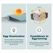 25 Eggs Incubator Chicken Hatcher Turning for Quail Duck Poultry Bird Hatching Automatic Humidity Control Candler