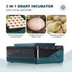 25 Eggs Incubator Chicken Hatcher Turning for Quail Duck Poultry Bird Hatching Automatic Humidity Control Candler