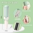 Pet Hair Remover Roller, Reusable Dog and Cat Hair Remover with Comfortable Non-Slip Handle, Portable Pet Hair Removal Tool with Base (Green),1 Pack
