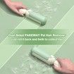 Pet Hair Remover Roller, Reusable Dog and Cat Hair Remover with Comfortable Non-Slip Handle, Portable Pet Hair Removal Tool with Base (Green),1 Pack