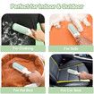Pet Hair Remover Roller, Reusable Dog and Cat Hair Remover with Comfortable Non-Slip Handle, Portable Pet Hair Removal Tool with Base (Green),1 Pack