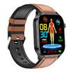2.04 inch AMOLED HD Screen Composition Measurement ECG Electrocardiogram bluetooth Call Rate Pressure SpO2 Monitor IP68 Waterproof Smart Watch Blue