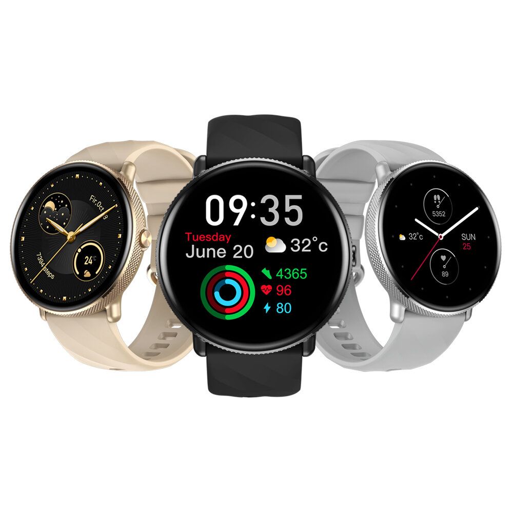 World PremiereZeblaze GTR 3 Pro 1.43 inch Ultra HD AMOLED 466*466 pixels 316L Stainless Steel Fitness & Wellness Smart Watch Gold
