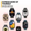 Ultra-large 2.03 inch HD Display Voice Calling HiFi bluetooth Phone Calls and Fitness Tracking Smart Watch Black
