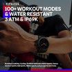 Zeblaze Vibe 7 Pro 1.43 inch AMOLED Display HiFi Phone Calls Grade Toughness Smart Watch 400mAh SpO2 Oxygen Rate Black