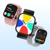2.03 inch HD Display Aluminum Nacigation Crown Voice Calling HiFi bluetooth Phone Calls  and Fitness Tracking Smart Watch Black
