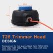 Trimmer Head T25 2 Pcs for Husquvarna 128LD Weed Eater 223L 322L 125L 128R 128RJ 122L 125C 223R 322C 325C 325CX Jonsered BC2128 Brushcutter Parts