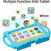 7 Inch Kids Tablet, 32GB ROM Android 11.0, Toddler Tablet with Bluetooth, WiFi, GMS, Parental Control, Dual Camera, Shockproof Case, Educational, Games (Blue)