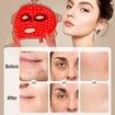 7 Color Red Light Mask, Wireless LED Face Mask Light with Eye Protection Cushion, Lightweight Soft Silicone for Face