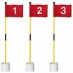 Golf Flagstick Mini,Putting Green Flag for Yard,All 3 Feet,Double-Sided Numbered Golf Flags,Golf Pin Flag Hole Cup Set,Portable 2-Section Design,Gifts Idea (#1 #2 #3)