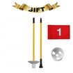 Golf Flagstick Mini,Putting Green Flag for Yard,All 3 Feet,Double-Sided Numbered Golf Flags,Golf Pin Flag Hole Cup Set,Portable 2-Section Design,Gifts Idea (#1)
