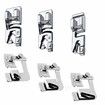 Hemming Foot Kit 6Pcs Hemmer Foot Sewing Machine Presser Foot Hemmer for Brother Singer Janome Low Shank Sewing Machine Use Rolled Hem Presser Foot