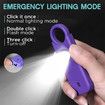 Rechargeable Personal Safety Alarm for Women, 135 dB Loud Self Defense Keychain Siren with LED Strobe Light, Personal Emergency Security Safe Devices Key Chain Alarms for Women Kids Elderly (Violet)
