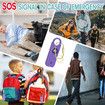 Rechargeable Personal Safety Alarm for Women, 135 dB Loud Self Defense Keychain Siren with LED Strobe Light, Personal Emergency Security Safe Devices Key Chain Alarms for Women Kids Elderly (Violet)
