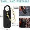 Rechargeable Personal Safety Alarm for Women, 135 dB Loud Self Defense Keychain Siren with LED Strobe Light, Personal Emergency Security Safe Devices Key Chain Alarms for Women Kids Elderly (Black)