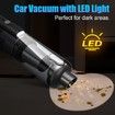 Handheld Vacuum Cordless 6500PA Car Vacuum Portable Vacuum Cleaner with LED Light with Multiple Accessories, Storage Bag for Home Car Office(Black)