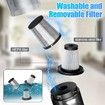 Handheld Vacuum Cordless 6500PA Car Vacuum Portable Vacuum Cleaner with LED Light with Multiple Accessories, Storage Bag for Home Car Office(Black)