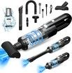 Handheld Vacuum Cordless 6500PA Car Vacuum Portable Vacuum Cleaner with LED Light with Multiple Accessories, Storage Bag for Home Car Office(Black)