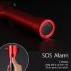 Car Safety Hammer Flashlight LED High Lumens Rechargeable Solar Powered Escape Kit, Window Glass Breaker and Seatbelt Cutter(Red)